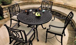 GES Bel Air Cast Aluminum Cushioned Patio Dining Sets -Courtyard Home Furnishings Store 992499 2 scaled