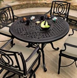 GES Bel Air Cast Aluminum Cushioned Patio Dining Sets -Courtyard Home Furnishings Store 992499 4