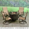 GES Bel Air Sling Cast Aluminum Fire & Chat Sets