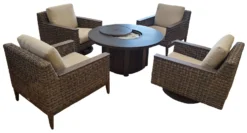 Remy Wicker Cushioned Seating And Chat Set -Courtyard Home Furnishings Store 992542 4 scaled