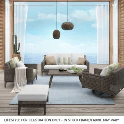 Remy Wicker Cushioned Seating And Chat Set