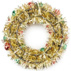16" Red, Green & Gold Shatterproof Ornament Wreath 7 16" Red, Green & Gold Shatterproof Ornament Wreath -Courtyard Home Furnishings Store 992569 2