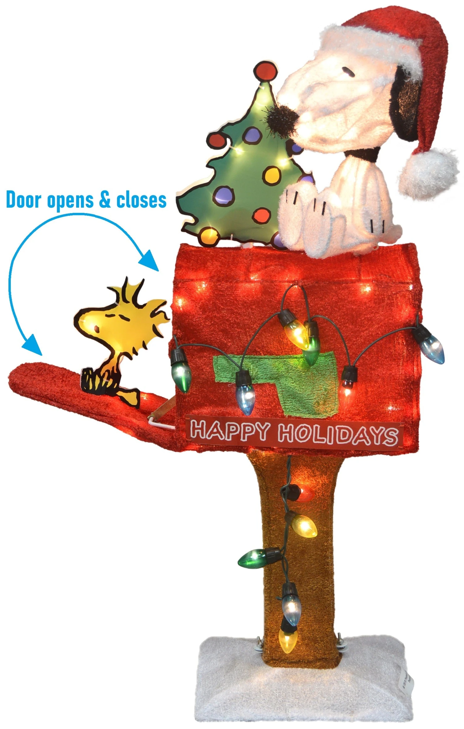 3D Peanuts® Snoopy And Woodstock On Mailbox LED Christmas Yard Art Decoration 2 3D Peanuts® Snoopy And Woodstock On Mailbox LED Christmas Yard Art Decoration - Image 2