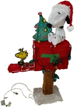 3D Peanuts® Snoopy And Woodstock On Mailbox LED Christmas Yard Art Decoration 10 3D Peanuts® Snoopy And Woodstock On Mailbox LED Christmas Yard Art Decoration -Courtyard Home Furnishings Store 992637 5