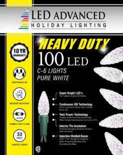 Set Of 100 Heavy Duty C5 LED Lights -Courtyard Home Furnishings Store 992995 3