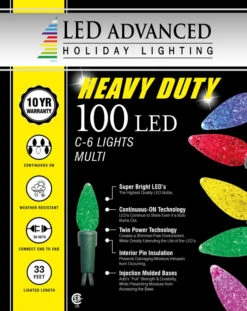 Set Of 100 Heavy Duty C5 LED Lights -Courtyard Home Furnishings Store 992996 3