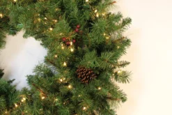 Pre-Lit Wreath With Pine Cones And Berries 8 Pre-Lit Wreath With Pine Cones And Berries -Courtyard Home Furnishings Store 993 126 3 scaled