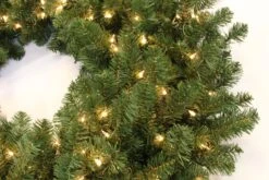 48" Pre-Lit Tiffany Artificial Christmas Wreath -Courtyard Home Furnishings Store 993 130 5