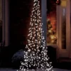 9' LED Spire Tree With Star Yard Art Decoration