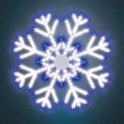15.5" LED Hi-Vibrant Snowflake Decoration 9 15.5" LED Hi-Vibrant Snowflake Decoration -Courtyard Home Furnishings Store 993014