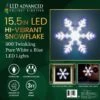 15.5" LED Hi-Vibrant Twinkling Snowflake Decoration