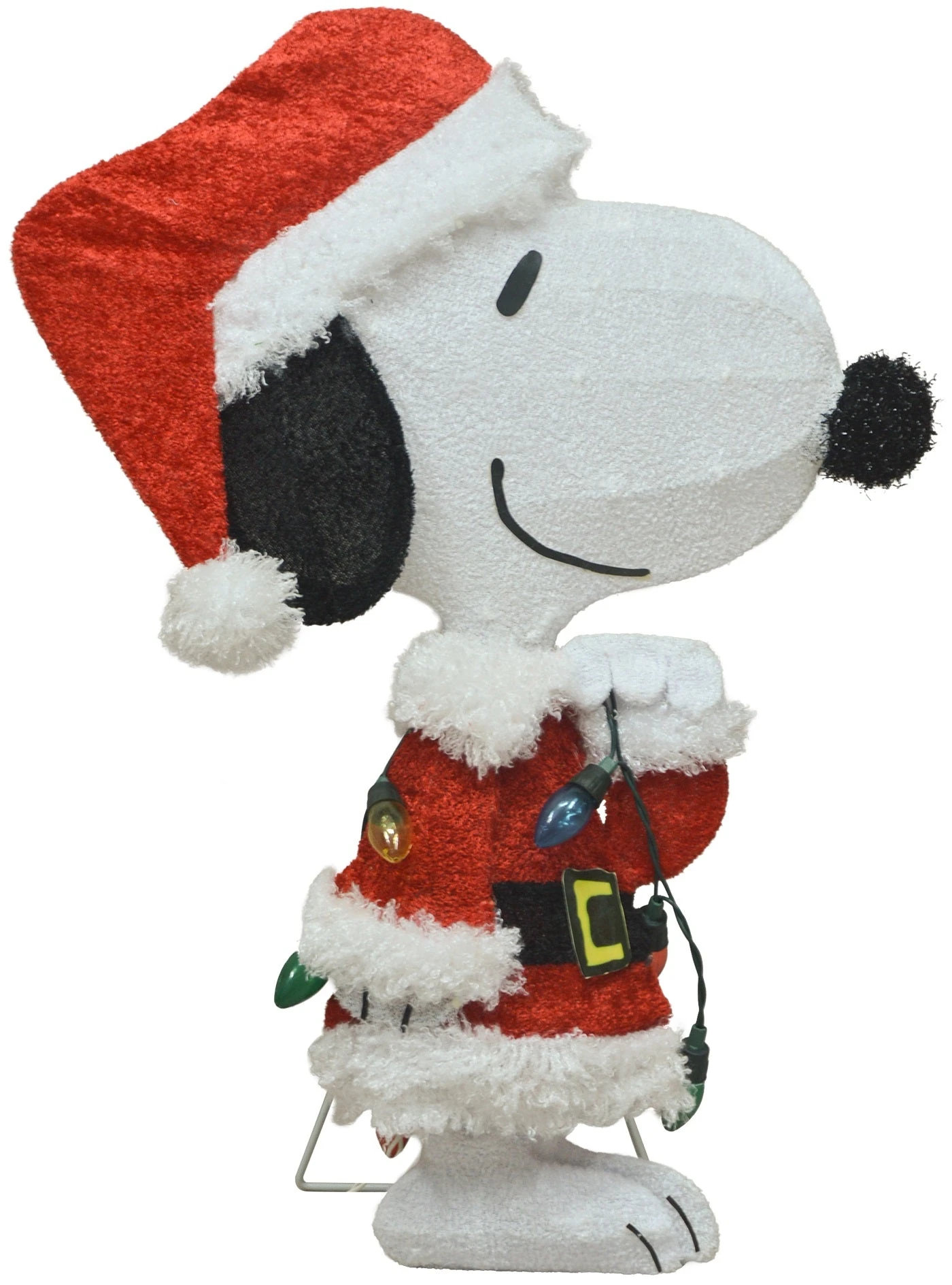 24" Peanuts® 2D Pre-Lit LED Snoopy In Santa Suit Yard Art 2 24" Peanuts® 2D Pre-Lit LED Snoopy In Santa Suit Yard Art - Image 2