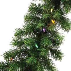 9' Tiffany Christmas Garland Pre-Lit With 50 Multi-Colored LED Lights 7 9' Tiffany Christmas Garland Pre-Lit With 50 Multi-Colored LED Lights -Courtyard Home Furnishings Store 993084 2