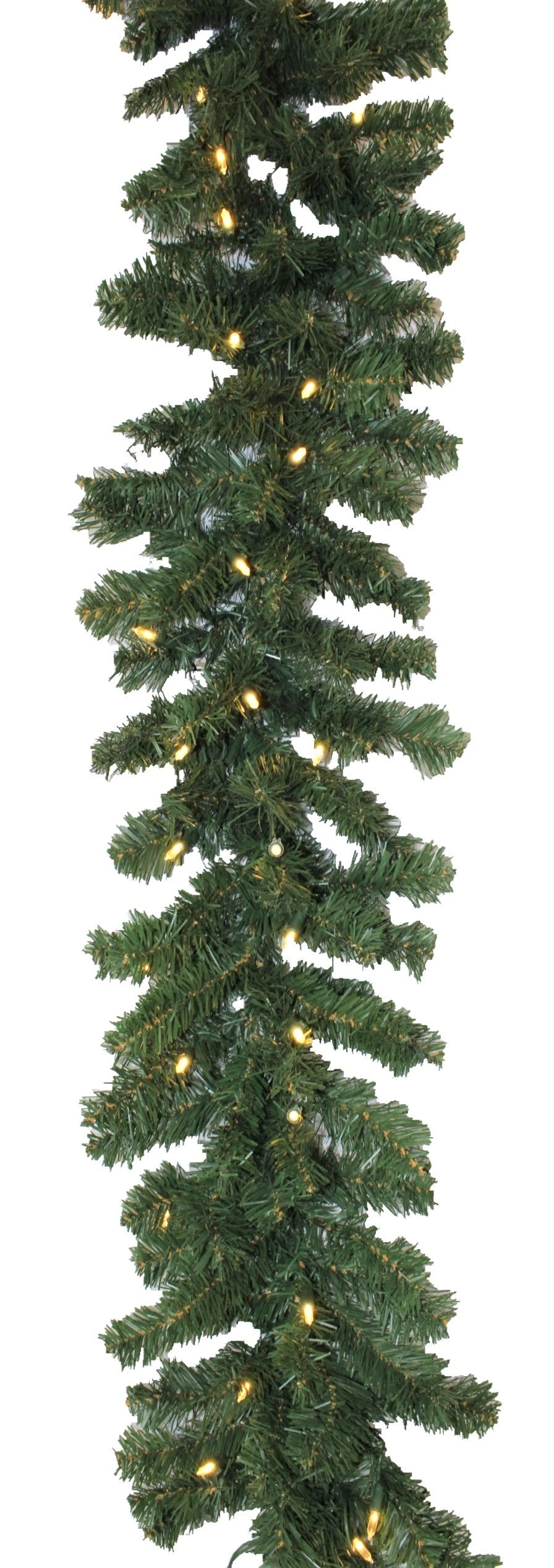 9' Tiffany Christmas Garland Pre-Lit With 50 Warm White Lights 1 9' Tiffany Christmas Garland Pre-Lit With 50 Warm White Lights