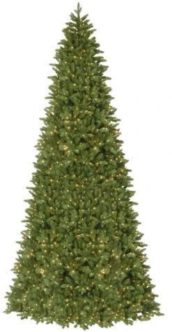 12' Narrow New Carrington Instant Lite Pole Pre-Lit Artificial Christmas Tree
