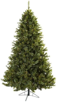 7.5' Narrow New Carrington Instant Lite Pole Pre-Lit Artificial Christmas Tree