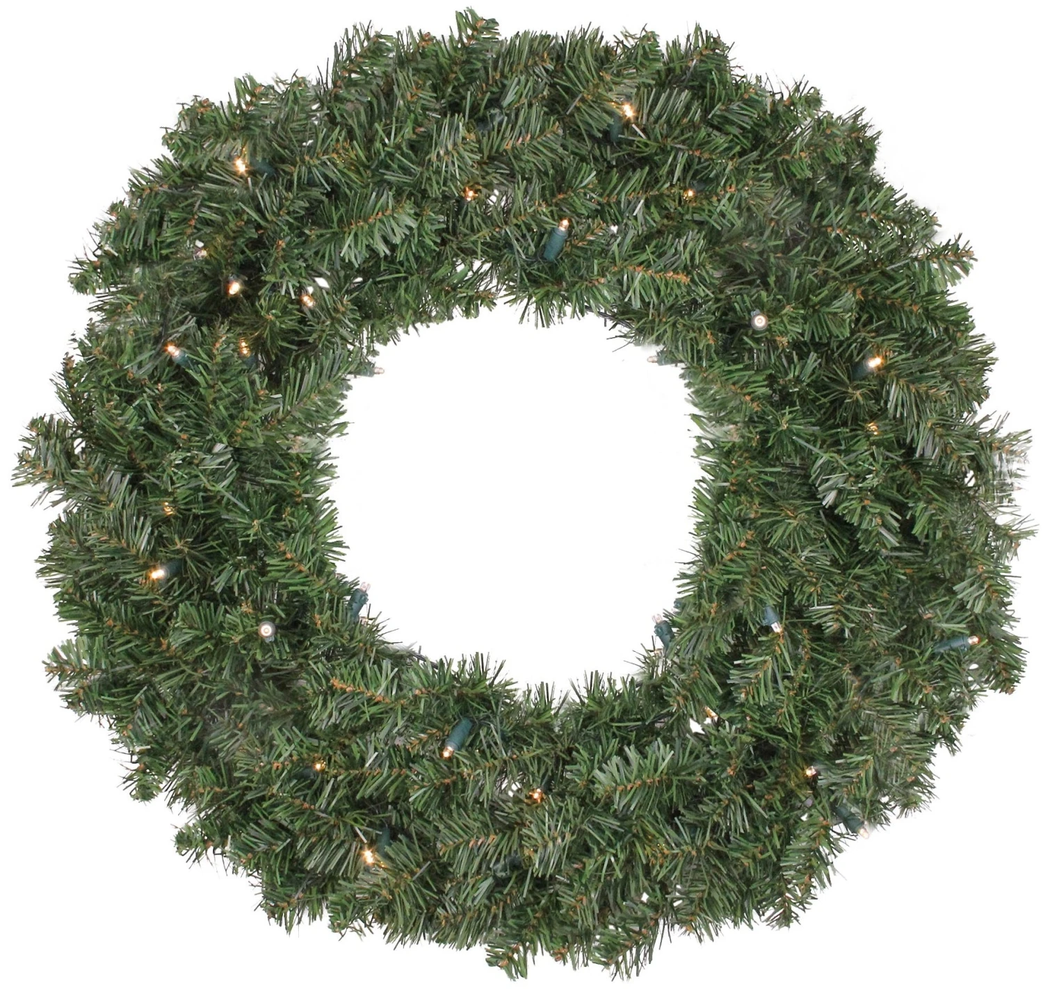 36" Canadian Pine Pre-Lit Artificial Christmas Wreath 1 36" Canadian Pine Pre-Lit Artificial Christmas Wreath