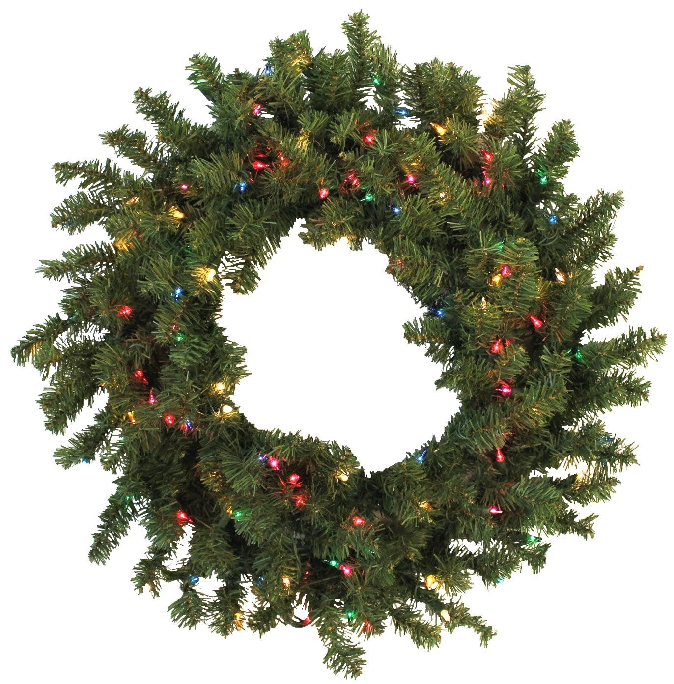30" Canadian Pine Pre-Lit Artificial Christmas Wreath 2 30" Canadian Pine Pre-Lit Artificial Christmas Wreath - Image 2