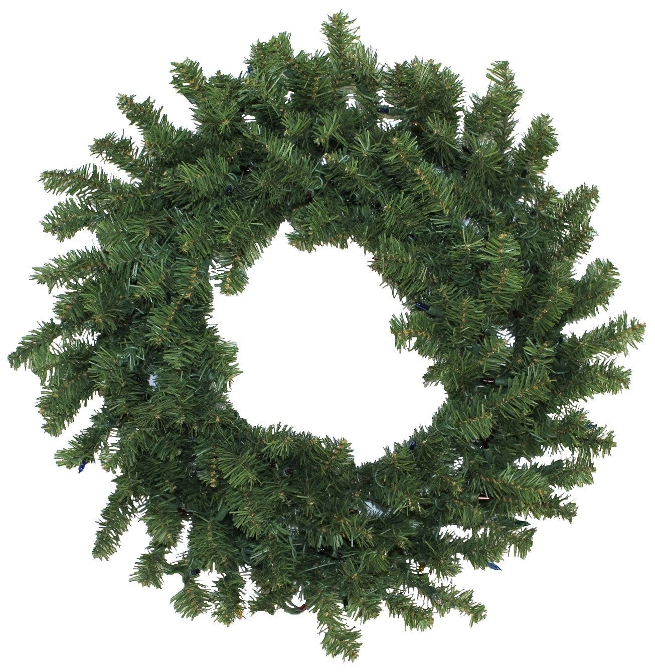 30" Canadian Pine Pre-Lit Artificial Christmas Wreath 4 30" Canadian Pine Pre-Lit Artificial Christmas Wreath - Image 4