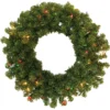 24" Canadian Pine Pre-Lit Artificial Christmas Wreath