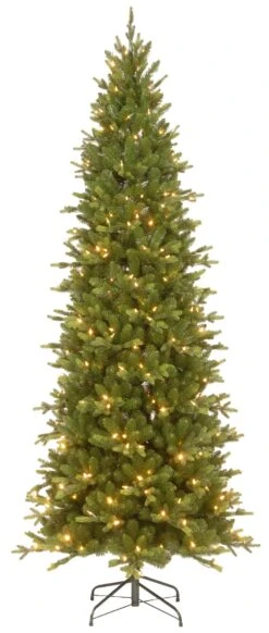 Ashcroft Spruce Dual Color LED PowerConnect™ Pre-Lit Artificial Slim Christmas Tree