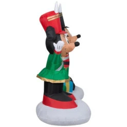 4.5' Airblown® Mickey Mouse And Minnie Mouse As Toy Soldiers Christmas Inflatable -Courtyard Home Furnishings Store 993509