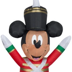 4.5' Airblown® Mickey Mouse And Minnie Mouse As Toy Soldiers Christmas Inflatable -Courtyard Home Furnishings Store 993509 3