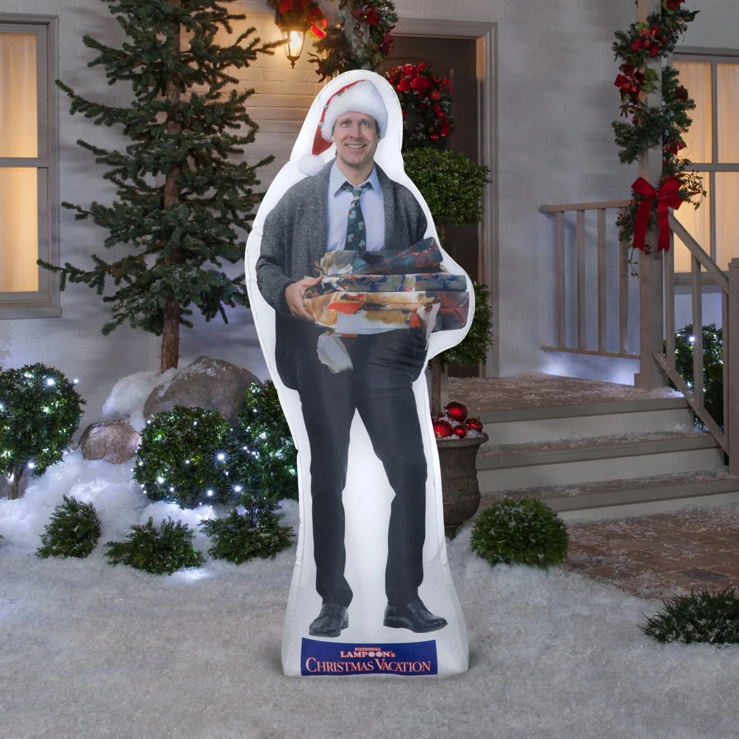 6' Airblown® Photorealistic Clark Griswold With Presents Outdoor Inflatable 2 6' Airblown® Photorealistic Clark Griswold With Presents Outdoor Inflatable - Image 2