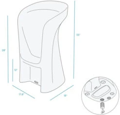 Signature In-Pool Barstool From Ledge Lounger 21 Signature In-Pool Barstool From Ledge Lounger -Courtyard Home Furnishings Store 993606