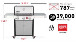 Weber Genesis S-325s Stainless Steel Grills 12 Weber Genesis S-325s Stainless Steel Grills -Courtyard Home Furnishings Store 993739 10