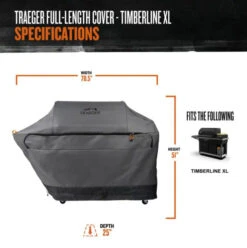 Traeger Timberline XL Full-Length Grill Cover -Courtyard Home Furnishings Store 993858 3