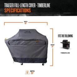 Traeger Timberline Full-Length Grill Cover -Courtyard Home Furnishings Store 993859 8