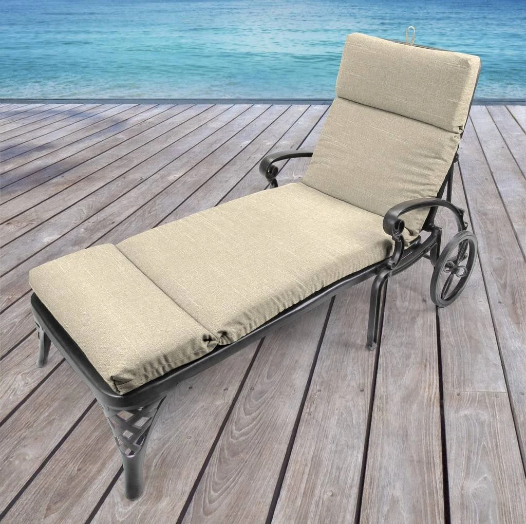 Tory Bisque Universal Replacement Chaise Lounge Chair Cushion 856/9752 3 Tory Bisque Universal Replacement Chaise Lounge Chair Cushion 856/9752 - Image 3