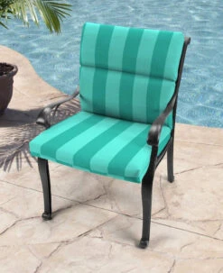 Stripe Lagoon Universal Replacement Chair Cushion 851/9702 -Courtyard Home Furnishings Store 993993