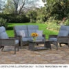 4 Pc. Barbados Cushioned Seating & Chat Set
