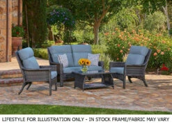 4 Pc. Barbados Cushioned Seating & Chat Set -Courtyard Home Furnishings Store 994174 3
