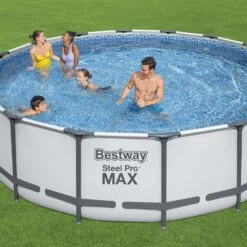 BWT Bestway Steel Pro MAX 16' X 48" Frame Above Ground Swimming Pool Set -Courtyard Home Furnishings Store 994262 2