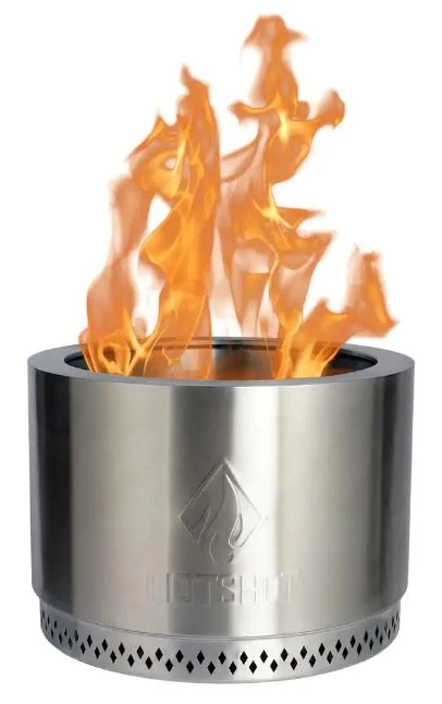 HotShot Explorer Portable Low Smoke 19.5" Round Wood-Burning Fire Pit With Carry Bag 2 HotShot Explorer Portable Low Smoke 19.5" Round Wood-Burning Fire Pit With Carry Bag - Image 2