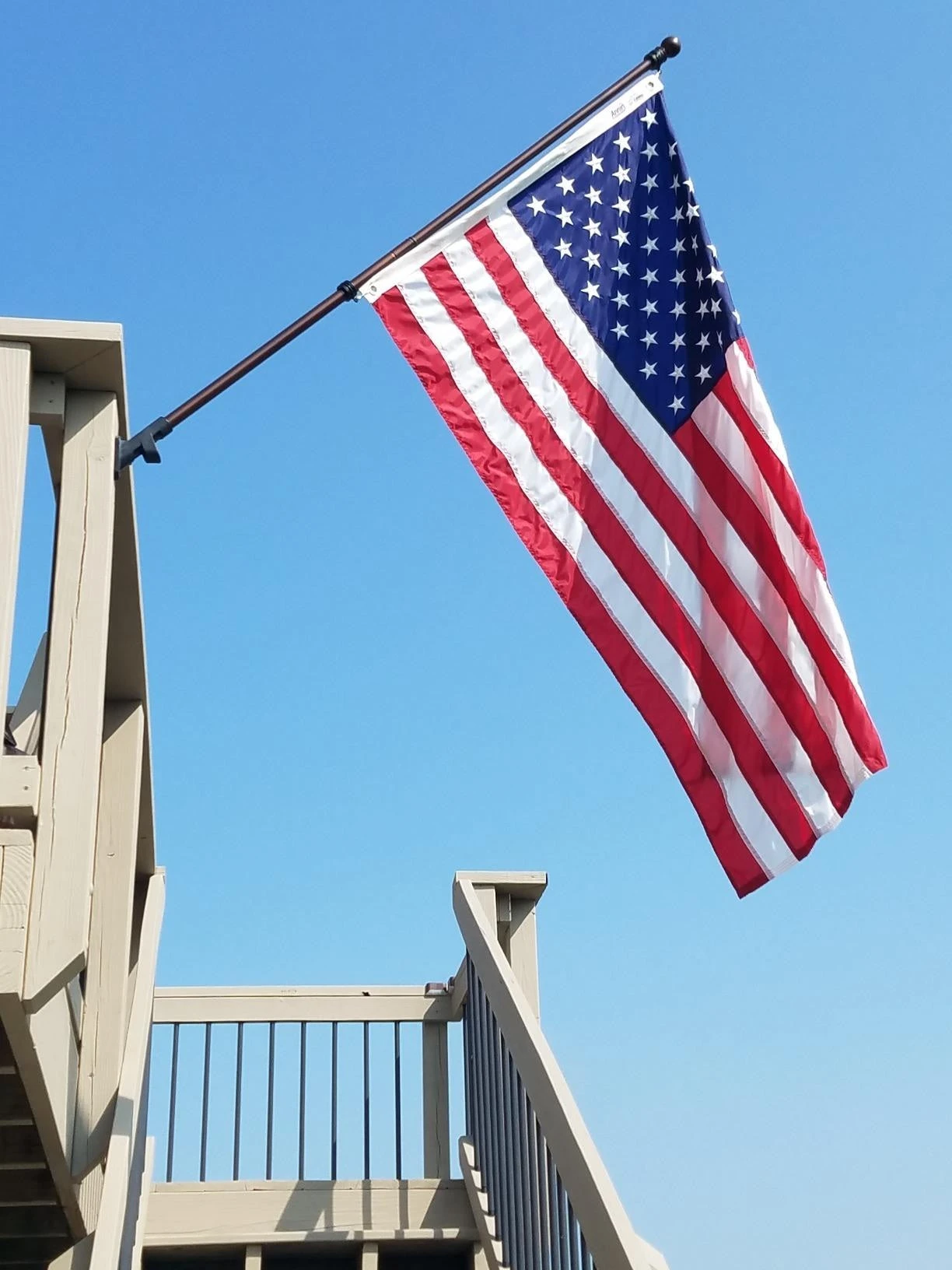 Weather Safe Black Iron Extendable Flag Pole 4 Weather Safe Black Iron Extendable Flag Pole - Image 4