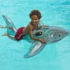 72" Inflatable Shark Pool Ride-On
