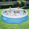 BWT Bestway Fast Set 10’ X 26” Round Inflatable Pool Set