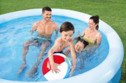 BWT Bestway Fast Set 10’ X 26” Round Inflatable Pool Set -Courtyard Home Furnishings Store 994813 3