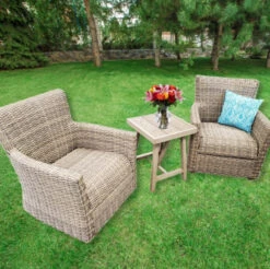 Carolina Woven Wicker Patio Seating & Chat Sets -Courtyard Home Furnishings Store 994894 4