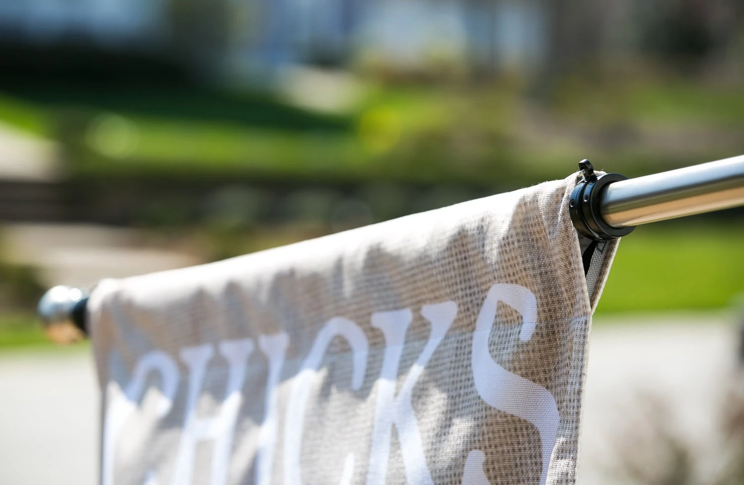 Metal Extendable House Flag Pole, Nickel Finish 4 Metal Extendable House Flag Pole, Nickel Finish - Image 4