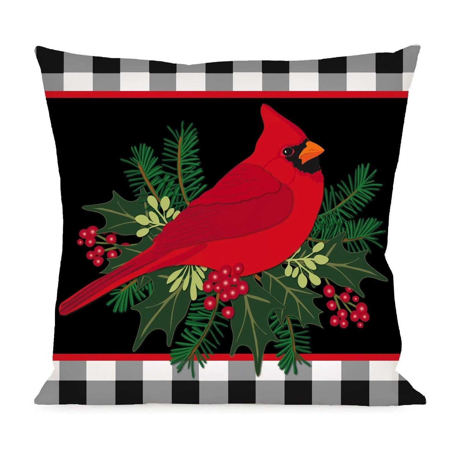 Christmas Cardinal Interchangeable Pillow Cover 1 Christmas Cardinal Interchangeable Pillow Cover