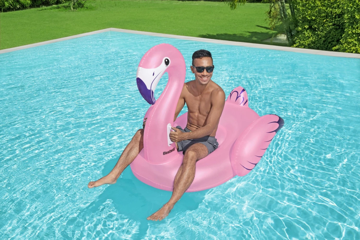 BWT H2OGO! Luxury Flamingo Inflatable Pool Ride-On From Bestway 7 BWT H2OGO! Luxury Flamingo Inflatable Pool Ride-On From Bestway - Image 7