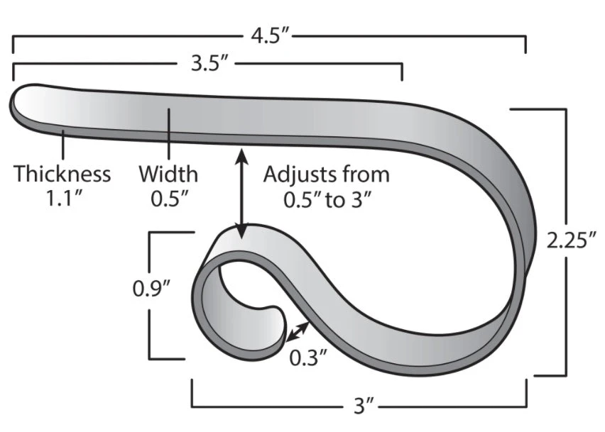 The Original MantleClip® Stocking Holder With Removable Metal Holiday Icons, 2 Pack - Silver Snowflakes 5 The Original MantleClip® Stocking Holder With Removable Metal Holiday Icons, 2 Pack - Silver Snowflakes - Image 5