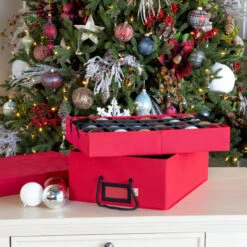 48-Pack Two Tray Christmas Ornament Storage Box 12 48-Pack Two Tray Christmas Ornament Storage Box -Courtyard Home Furnishings Store 995395 2