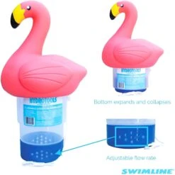 Floating Flamingo Chlorine Dispenser -Courtyard Home Furnishings Store 995438 2
