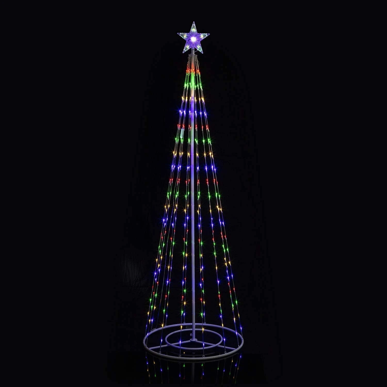 Pre-Lit Artificial Christmas Tree Sculpture With Multi-Colored LED Lights 8 Pre-Lit Artificial Christmas Tree Sculpture With Multi-Colored LED Lights - Image 8